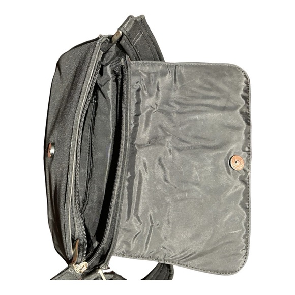 Women's Black Mini Rectangular Flap Shoulder Bag - Picture 5 of 12